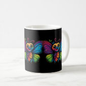 Mug Papillon arc-en-ciel (Devant droit)