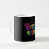 Mug Papillon arc-en-ciel (Devant gauche)