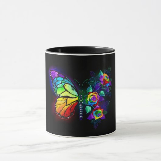 Mug Papillon arc-en-ciel (Centre)