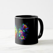 Mug Papillon arc-en-ciel (Devant droit)