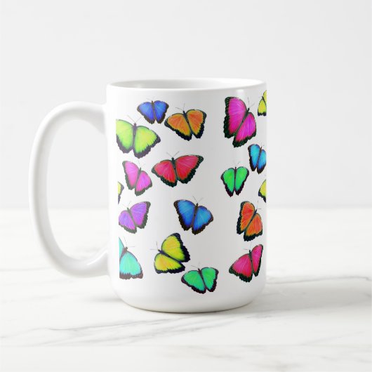 Mug Papillon arc-en-ciel (Gauche)