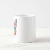 Mug Papillon Arc-en-ciel Monogramme (Centre)