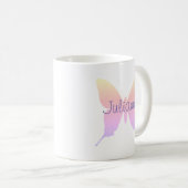 Mug Papillon arc-en-ciel Permule Pastel (Devant droit)