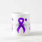 Mug Papillon au ruban violet, lymphome de Hodgkin (Centre)