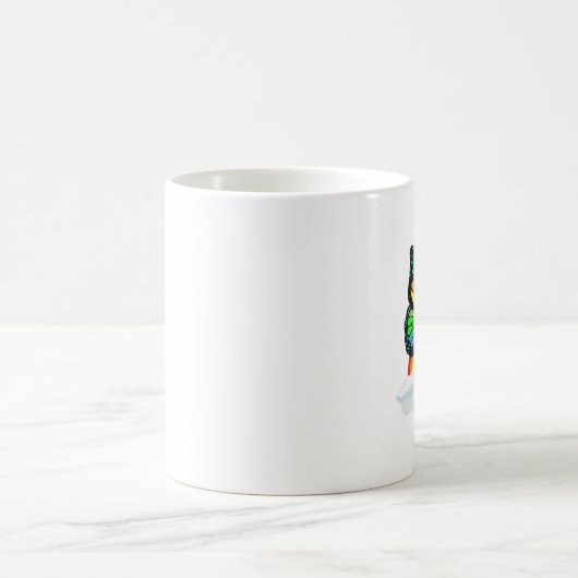 Mug Papillon avec arc-en-ciel (Centre)