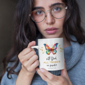 Mug Papillon Avec Dieu Tout Est Possible