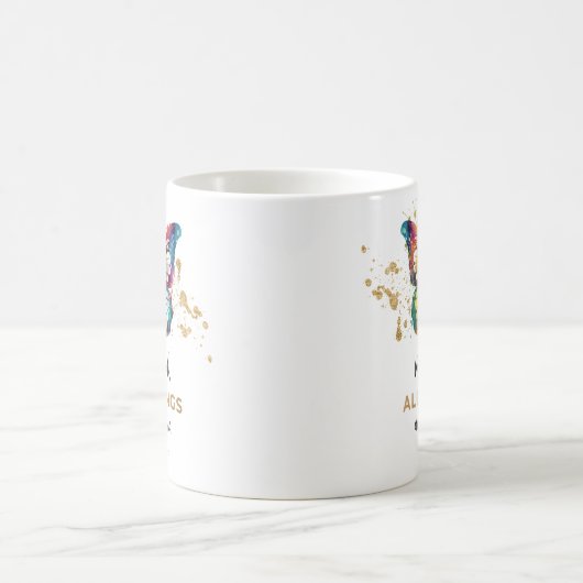 Mug Papillon Avec Dieu Tout Est Possible (Centre)