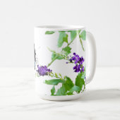 Mug Papillon avec le verset 23:3 des Psaumes (Devant droit)
