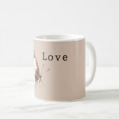 Mug Papillon blanc crème (Devant droit)