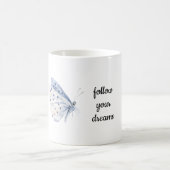 Mug Papillon blanc violet lavande (Centre)
