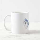 Mug Papillon blanc violet lavande (Gauche)