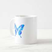 Mug Papillon Bleu (Devant gauche)