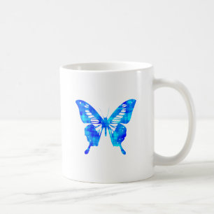 Mug Papillon Bleu
