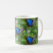 Mug Papillon bleu (Devant droit)