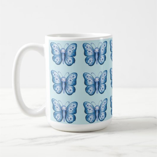 Mug Papillon bleu (Gauche)