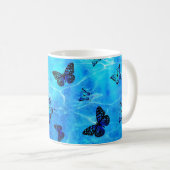 Mug Papillon bleu (Devant droit)