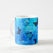 Mug Papillon bleu (Devant gauche)