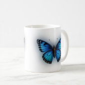 Mug Papillon bleu (Devant droit)