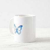 Mug Papillon Bleu (Devant gauche)