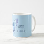 Mug Papillon Bleu (Devant droit)