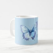 Mug Papillon Bleu (Devant gauche)