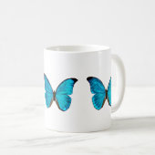 Mug papillon bleu (Devant droit)