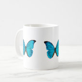 Mug papillon bleu (Devant gauche)