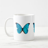 Mug papillon bleu (Gauche)