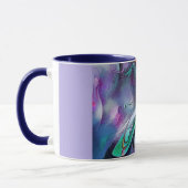Mug Papillon Bleu Abstrait (Gauche)