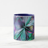Mug Papillon Bleu Abstrait (Centre)