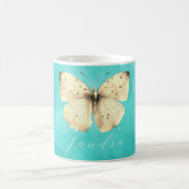 Mug Papillon bleu clair romantique (Centre)