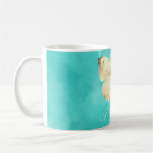 Mug Papillon bleu clair romantique (Gauche)
