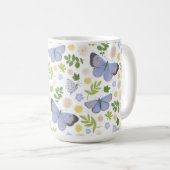Mug Papillon bleu creux (Devant droit)