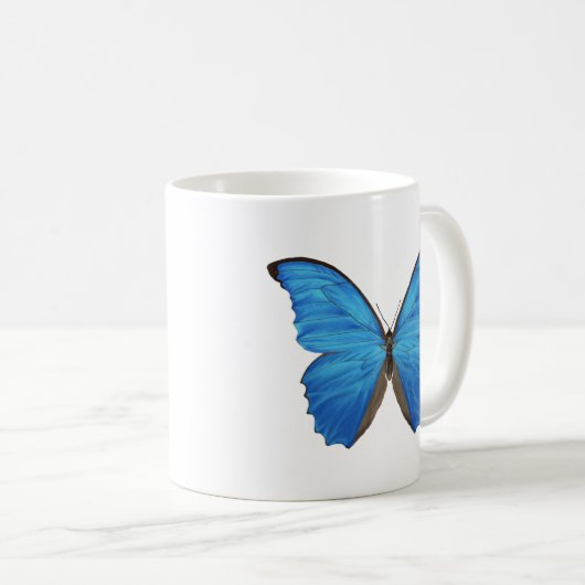 Mug Papillon bleu de Morpho (Devant droit)