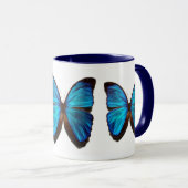 Mug Papillon bleu de morpho (Devant droit)