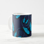 Mug Papillon bleu de remous de Morpho (Devant gauche)