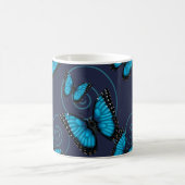 Mug Papillon bleu de remous de Morpho (Centre)