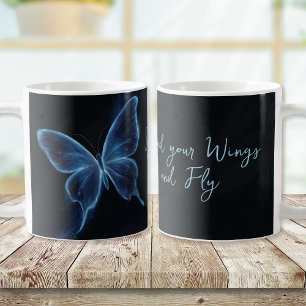 Mug Papillon bleu Étaler vos ailes et voler