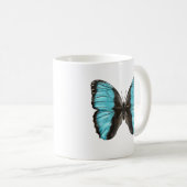 Mug Papillon bleu Insect Art Amour de la nature (Devant droit)
