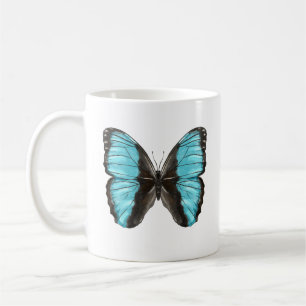 Mug Papillon bleu Insect Art Amour de la nature