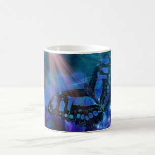 Mug Papillon Bleu Magique