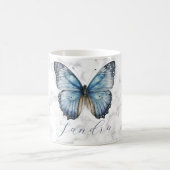 Mug Papillon bleu romantique (Centre)