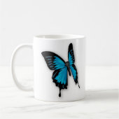 Mug Papillon bleu serré (Gauche)