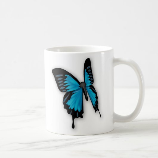 Mug Papillon bleu serré (Droite)