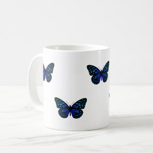 Mug papillon bleu Thunder_Cove (Devant gauche)