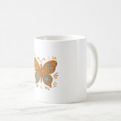 Mug Papillon Bloom Art Populaire  (Devant droit)