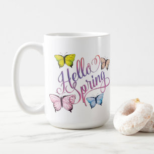 Mug Papillon Bonjour Printemps