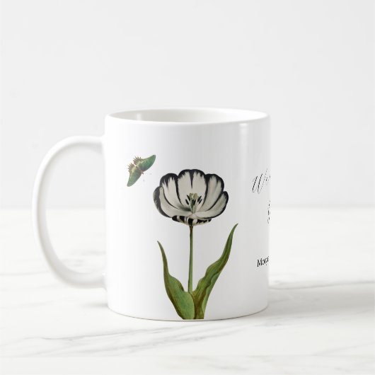 Mug Papillon botanique floral (Gauche)