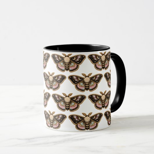 Mug Papillon brodé (Devant droit)