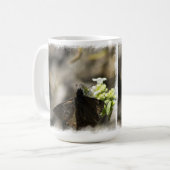 Mug Papillon Brown sur blanc (Devant gauche)